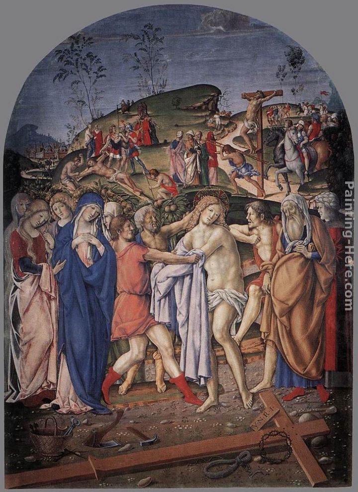 The Disrobing of Christ painting - Francesco Di Giorgio Martini The Disrobing of Christ art painting